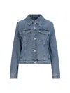 Loewe Anagram Jacket In Denim In Blue
