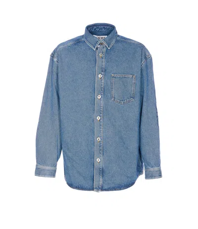 LOEWE LOEWE ANAGRAM DENIM SHIRT
