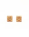 Loewe Anagram Cube Stud Earrings In Gold