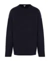 Loewe Anagram-embossed Wool Jumper In Blue