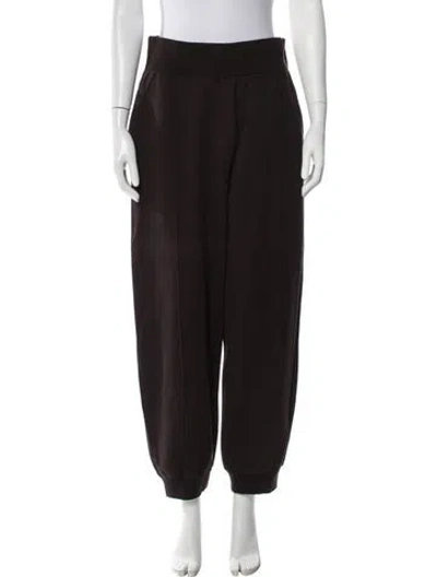 Pre-owned Loewe Anagram Embroidered Accent Sweatpants In Brown