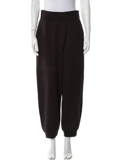 Pre-owned Loewe Anagram Embroidered Accent Sweatpants In Brown