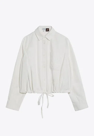 Loewe Anagram Embroidered Button-up Shirt