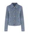 Loewe Anagram Jacket In Denim In Blue