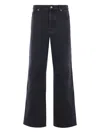 Loewe Baggy Fit Jeans With Anagram Embroidery In Black