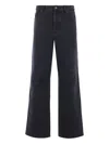 Loewe Anagram Embroidered Jeans In Black