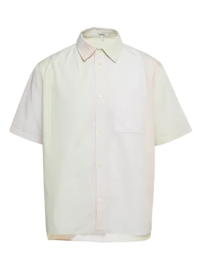 Pre-owned Loewe Anagram-embroidered Shirt In White