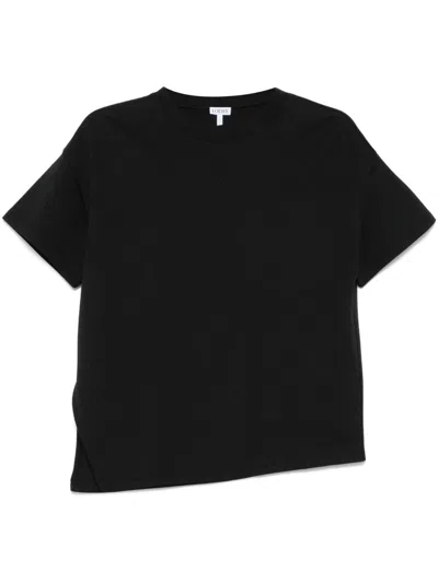 Loewe Anagram-embroidered T-shirt In Black