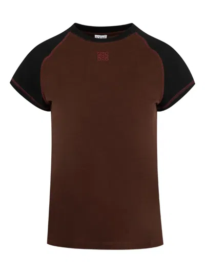 Loewe Sweatshirt Mit Aufgesticktem Anagram In Brown