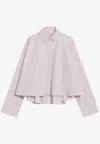 Loewe Anagram Embroidered Trapeze Shirt In Purple