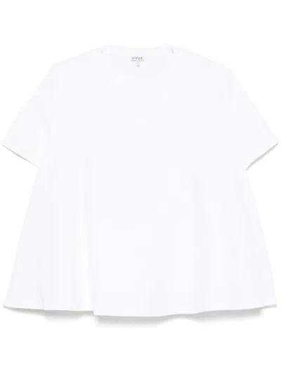 LOEWE LOEWE ANAGRAM-EMBROIDERED TRAPEZE T-SHIRT CLOTHING