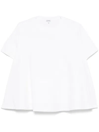 LOEWE ANAGRAM-EMBROIDERED TRAPEZE T-SHIRT