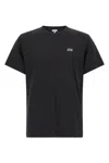 Loewe Mens Anagram-embroidered Cotton T-shirt Black In Black
