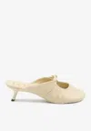 Loewe Pebble Mules In Lambskin Nappa In Neutral