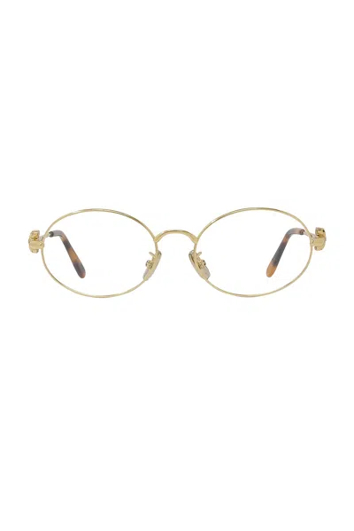 Loewe Anagram Eye Glasses In Shiny Endura Gold
