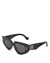 Loewe Anagram Geometric Sunglasses, 51mm