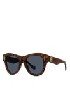 Loewe Anagram Geometric Sunglasses, 51mm In Brown