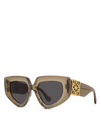 LOEWE ANAGRAM GEOMETRIC SUNGLASSES, 51MM