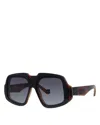 Loewe Anagram 61mm Gradient Geometric Sunglasses In Brown