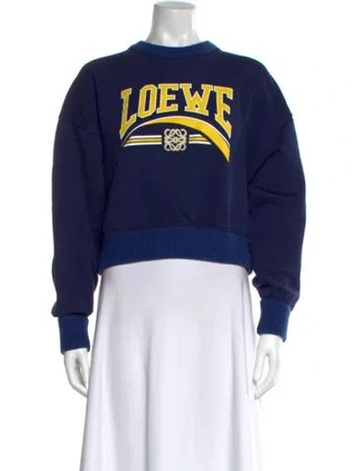 Pre-owned Loewe Anagram Graphic Print Sweater In Multi