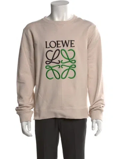 Pre-owned Loewe Anagram Graphic Print Sweatshirt In Neutral