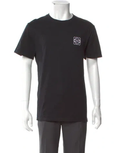 Pre-owned Loewe Anagram Graphic Print T-shirt In Black
