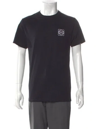 Pre-owned Loewe Anagram Graphic Print T-shirt In Black