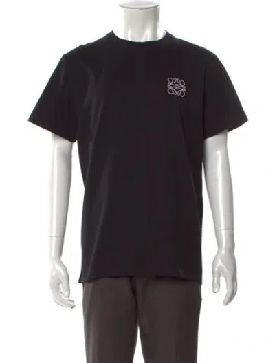 Pre-owned Loewe Anagram Graphic Print T-shirt In Black