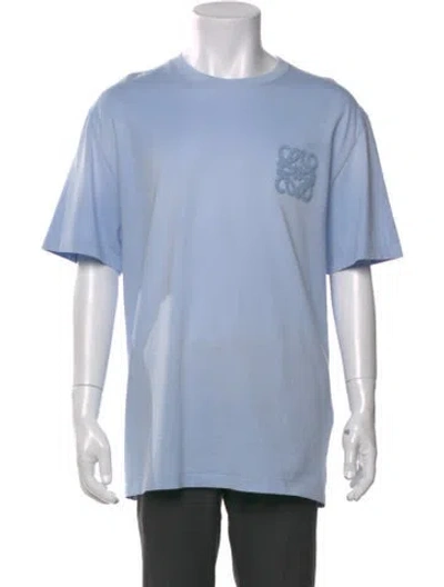 Pre-owned Loewe Anagram Graphic Print T-shirt In Blue