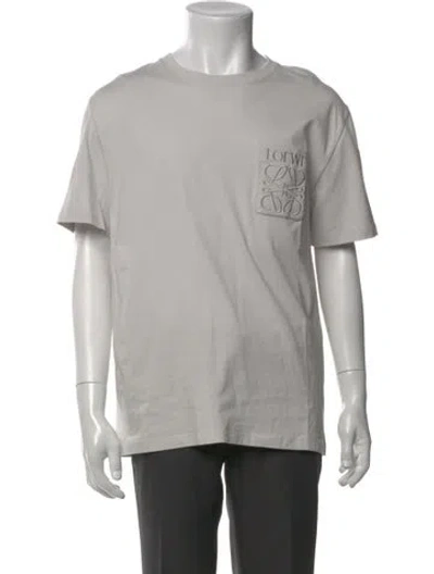 Pre-owned Loewe Anagram Graphic Print T-shirt In Gray