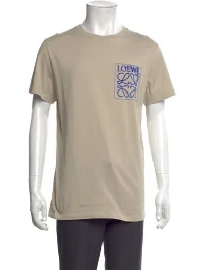 Pre-owned Loewe Anagram Graphic Print T-shirt In Neutral