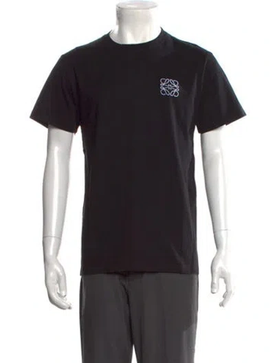 Pre-owned Loewe Anagram Graphic Print T-shirt W/ Tags In Black