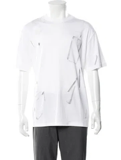 Pre-owned Loewe Anagram Graphic Print T-shirt In White