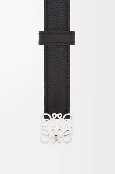 Loewe Anagram Gürtel Aus Pebble Grain Leder Grösse:90 Für Frau In Black