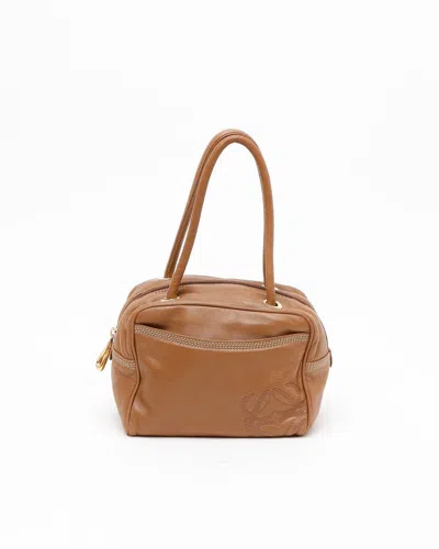 Loewe Anagram Handbag In Brown