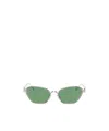 Loewe Anagram Hexagonal Sunglasses In Green