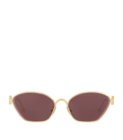 Loewe Anagram Hexagonal Sunglasses In Multi