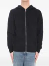 Loewe Mens Black Anagram Relaxed-fit Stretch-wool Blend Hoody In Black