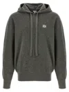 Loewe Anagram Hoodie Sweatshirt Gray In Green