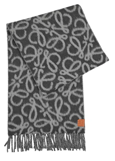 Loewe Women's Textured Anagram Scarf In Multi