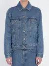 Loewe Anagram Denim Jacket In Blue