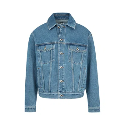 Pre-owned Loewe Anagram Jacket 'jeans Blue' | Men's Size 56