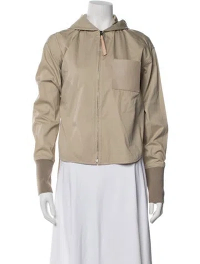 Pre-owned Loewe Anagram Jacket In Neutral