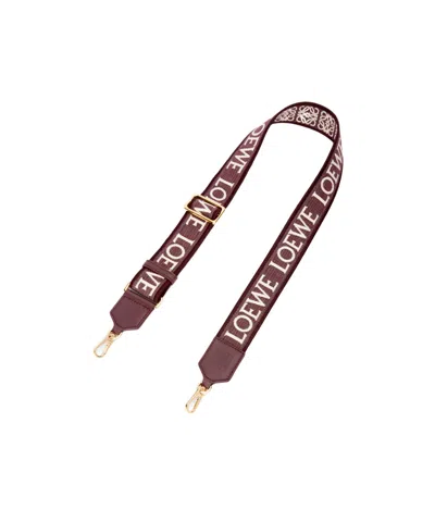 Loewe Anagram Jacquard Belt In Red
