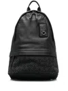 Loewe Anagram Jacquard Round Slim Backpack In Black