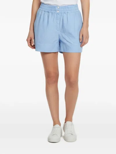 Pre-owned Loewe Anagram Jacquard Shorts In Blue