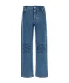 Loewe Anagram Baggy Jeans In Blue