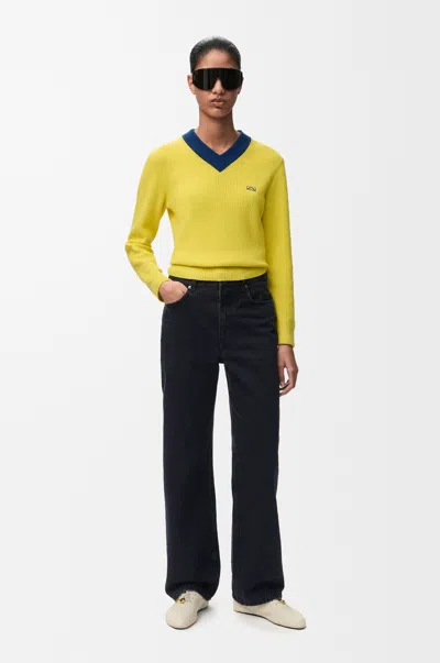 Loewe Anagram Jeans In Denim Size: 32 For Woman In Black