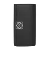 Loewe Anagram Key Case In Pebble Grained Calfskin In Black