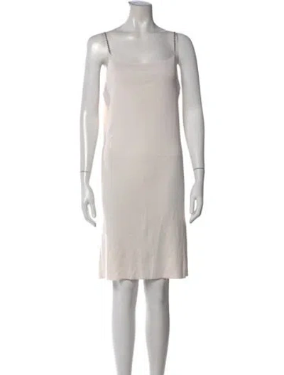Pre-owned Loewe Anagram Knee-length Dress In Gray